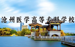 2024年沧州医学高等专科学校招生章程，附办学层次和录取规则