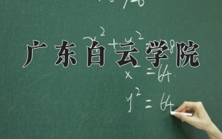 2024年广东白云学院录取分数线，新疆最低271分