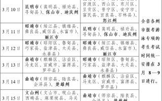 云南2024体育类专业统考时间及地点 几号在哪考试