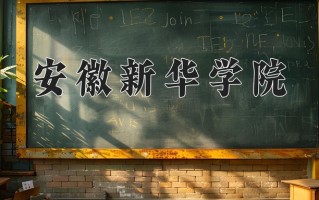 2024年安徽新华学院招生章程，附办学层次和录取规则
