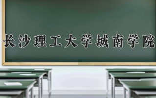 长沙理工大学城南学院最厉害的专业-2024长沙理工大学城南学院最好专业